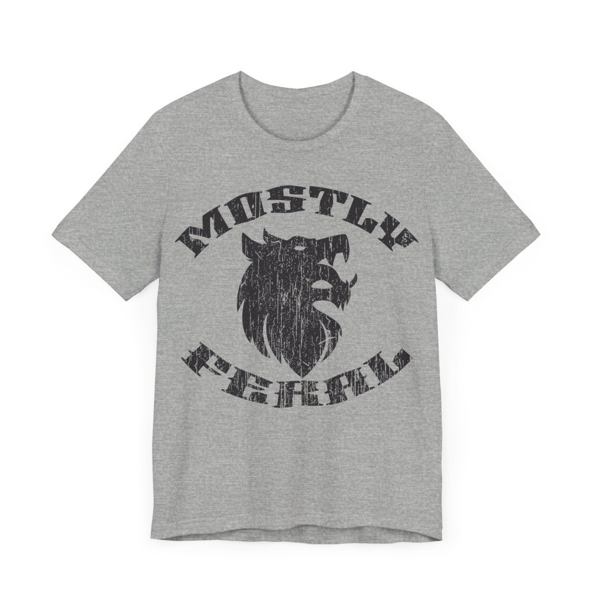 Mostly Feral Premium T-Shirt, Wolf, Wild, Outdoors Gift