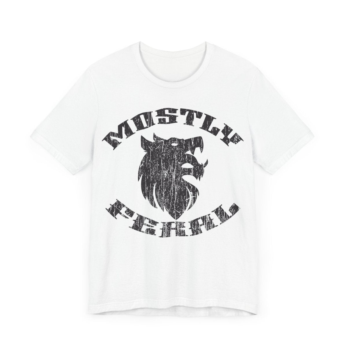 Mostly Feral Premium T-Shirt, Wolf, Wild, Outdoors Gift