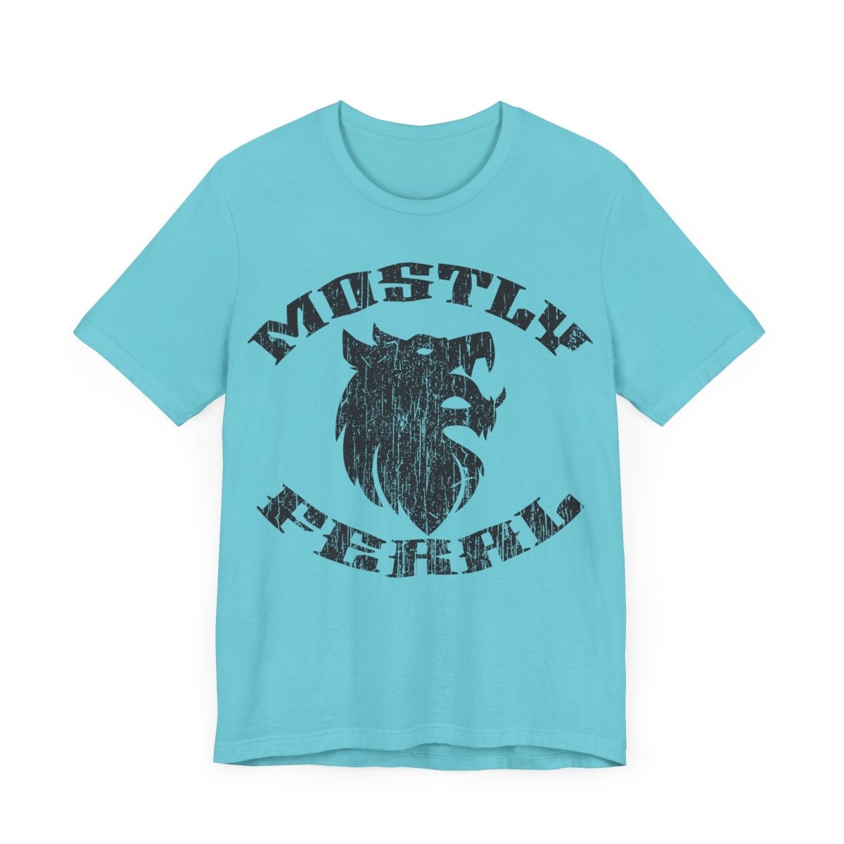 Mostly Feral Premium T-Shirt, Wolf, Wild, Outdoors Gift