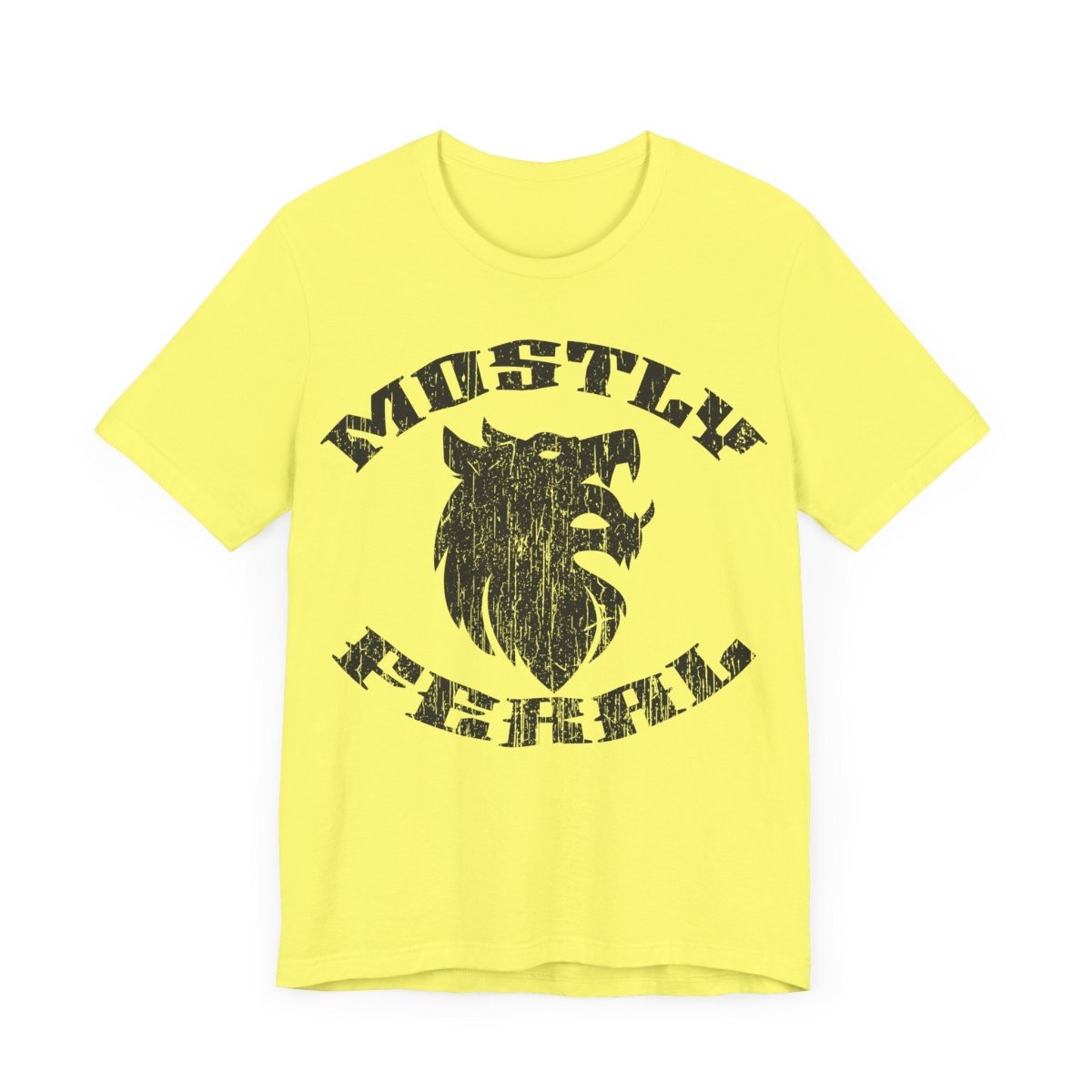 Mostly Feral Premium T-Shirt, Wolf, Wild, Outdoors Gift