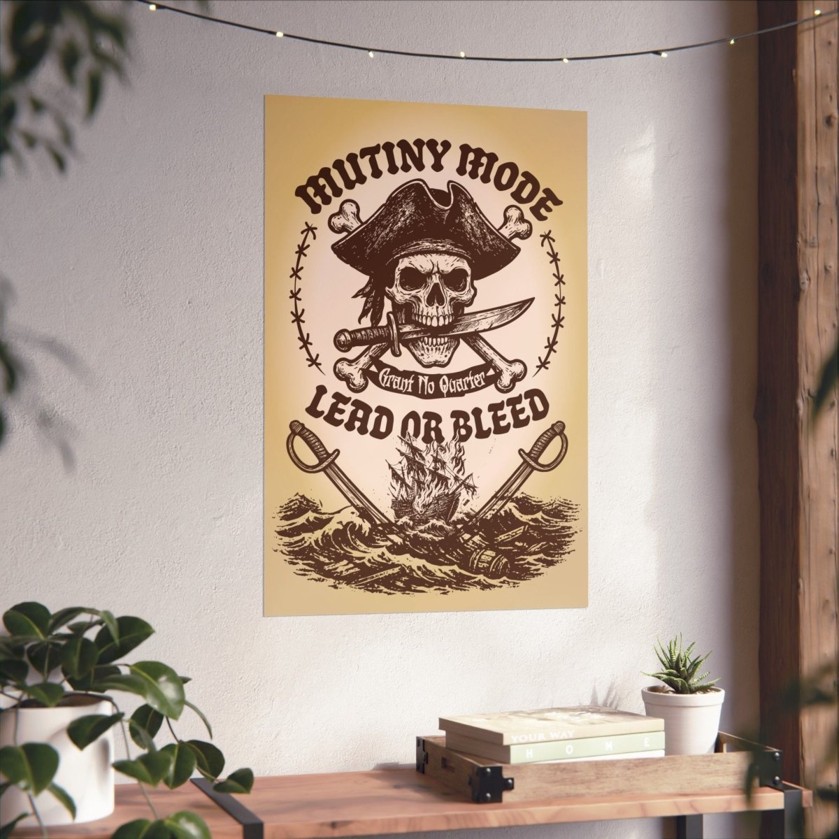 Mutiny Mode Pirate Rebel Blades Action Motto Premium Art Print