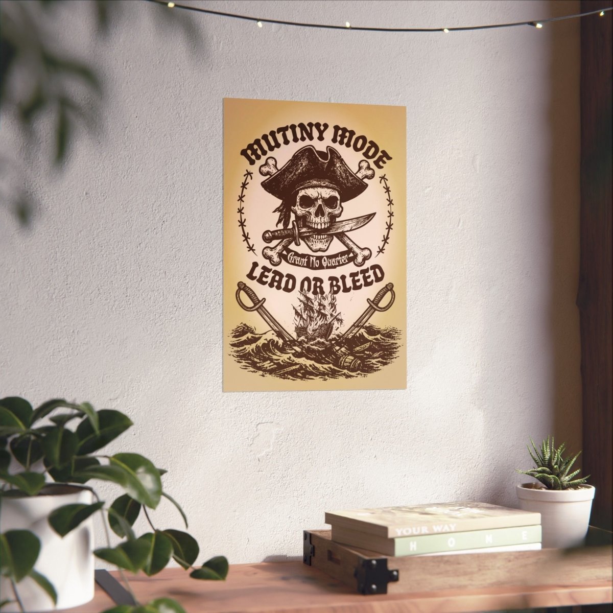 Mutiny Mode Pirate Rebel Blades Action Motto Premium Art Print
