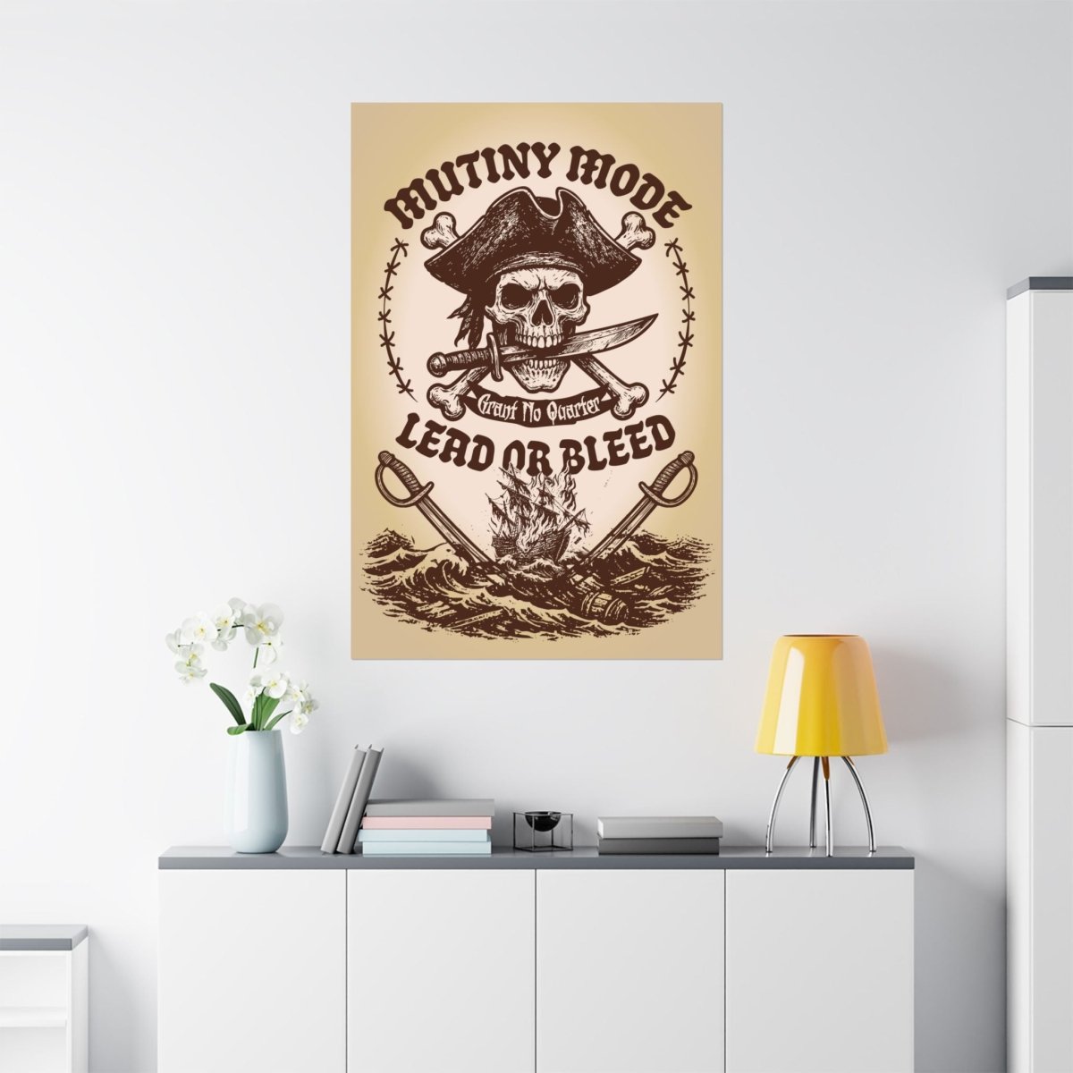Mutiny Mode Pirate Rebel Blades Action Motto Premium Art Print