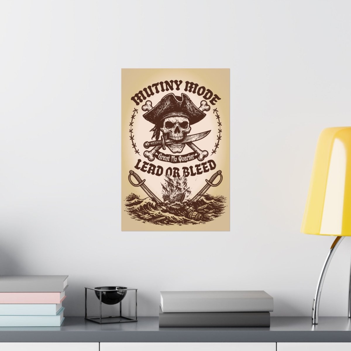 Mutiny Mode Pirate Rebel Blades Action Motto Premium Art Print