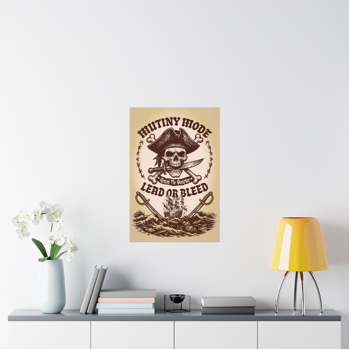Mutiny Mode Pirate Rebel Blades Action Motto Premium Art Print