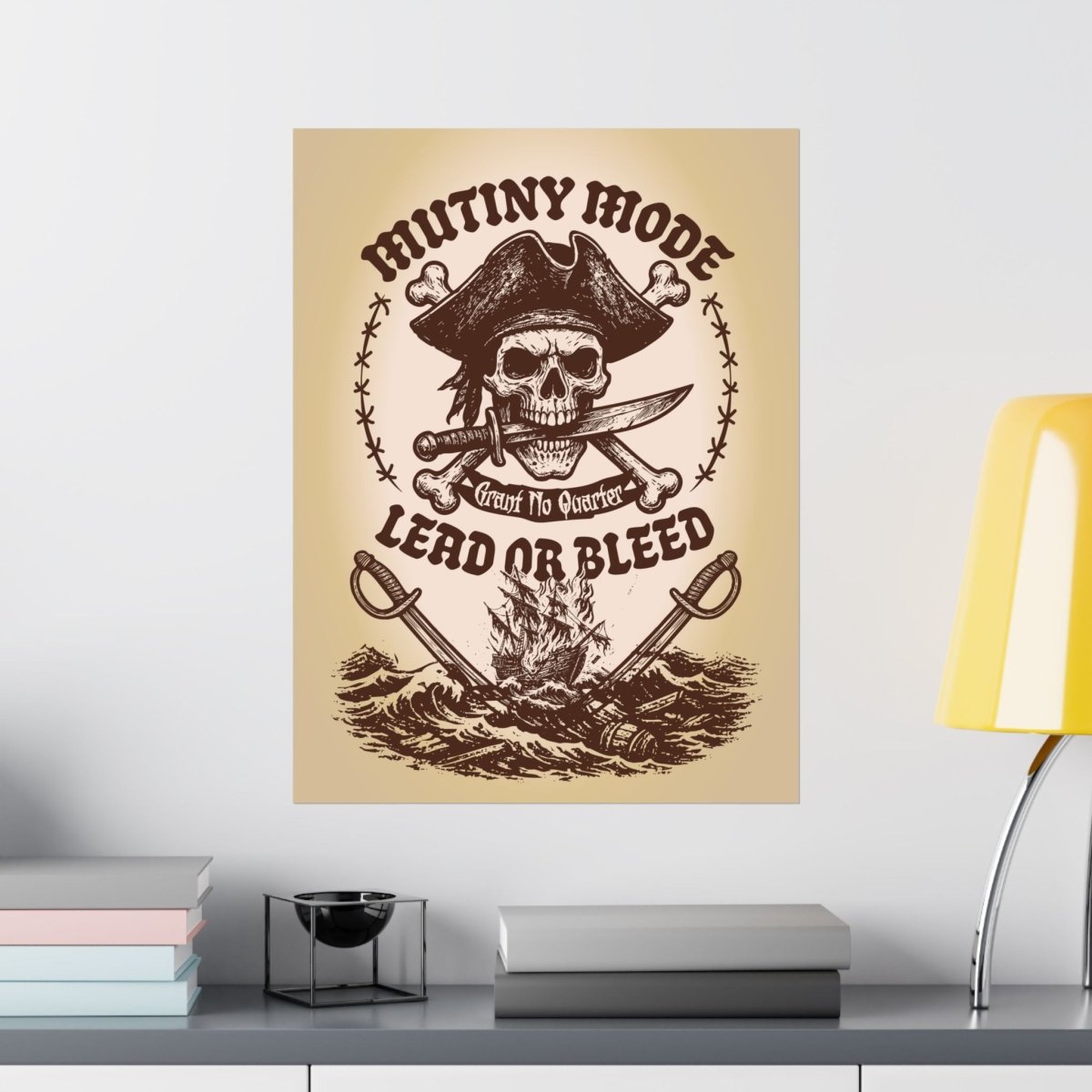 Mutiny Mode Pirate Rebel Blades Action Motto Premium Art Print