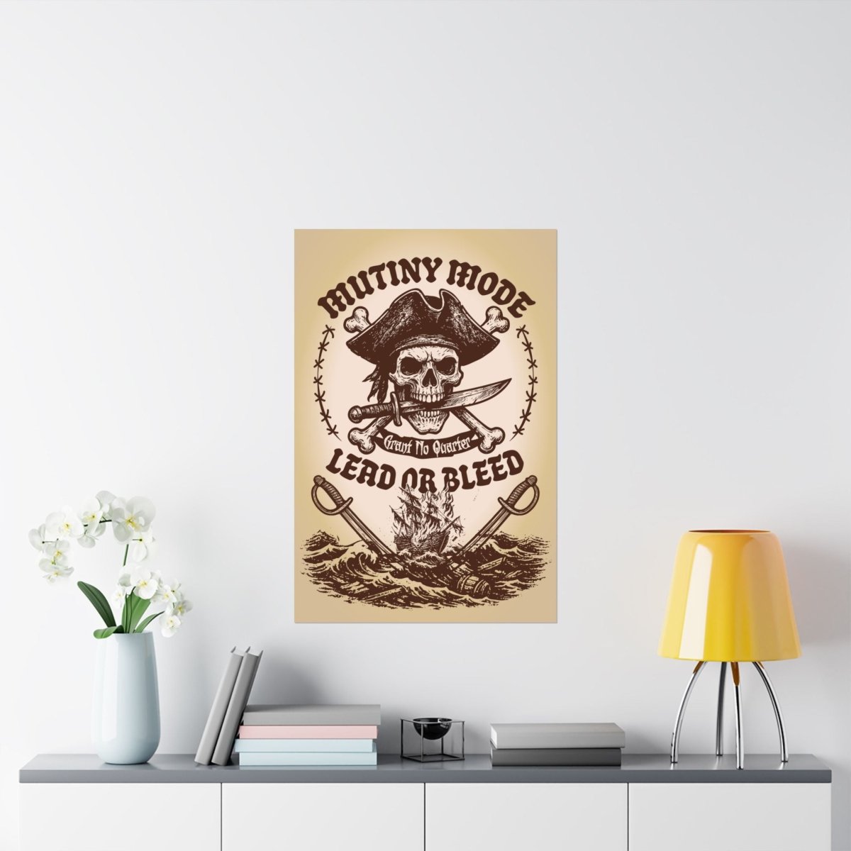 Mutiny Mode Pirate Rebel Blades Action Motto Premium Art Print