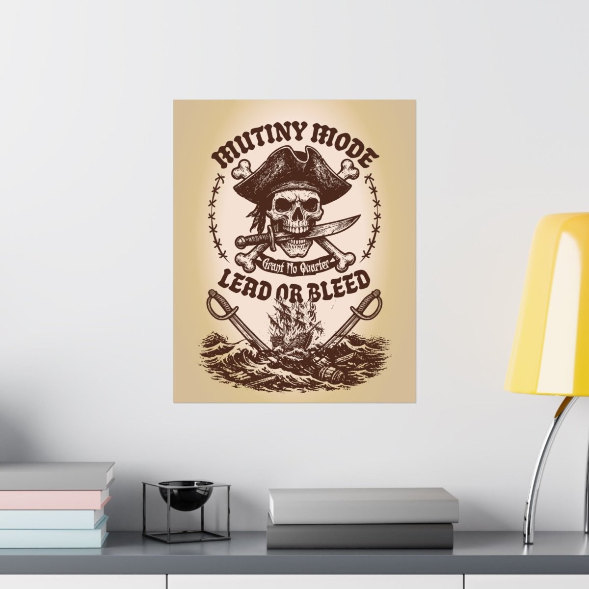 Mutiny Mode Pirate Rebel Blades Action Motto Premium Art Print