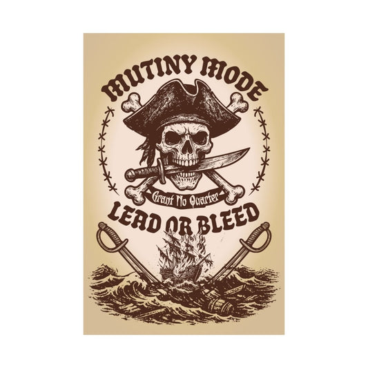 Mutiny Mode Pirate Rebel Blades Action Motto Premium Art Print