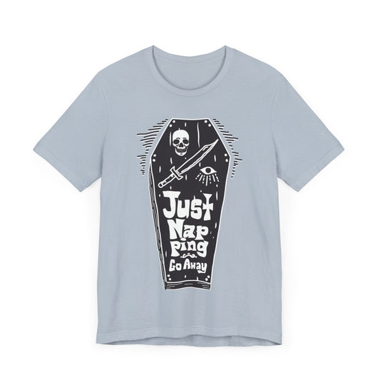 Napping Coffin Premium T-Shirt, Funny Gothic Gift