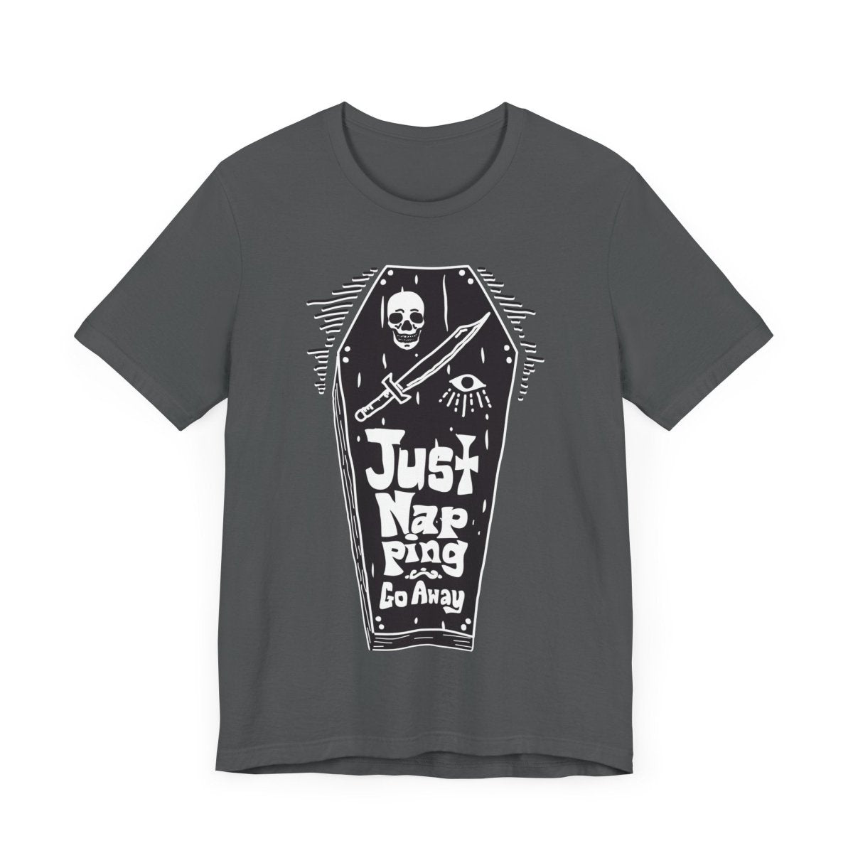 Napping Coffin Premium T-Shirt, Funny Gothic Gift