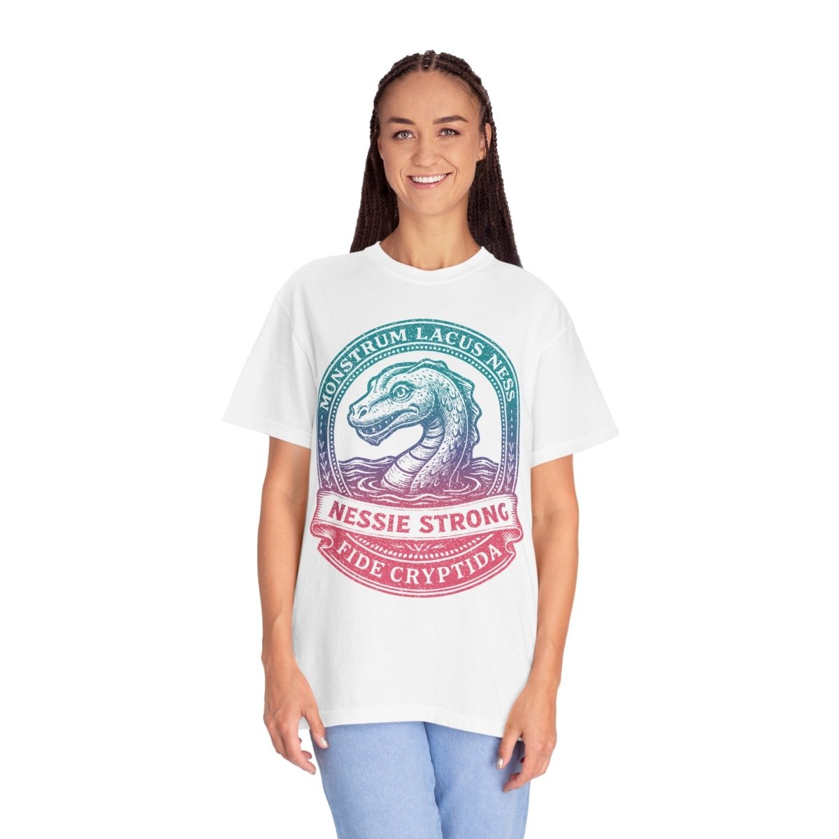 Nessie Strong Mysterious Clever Elusive Enduring Comfort Colors Relaxed Fit Soft Tee, Loch Ness Monster