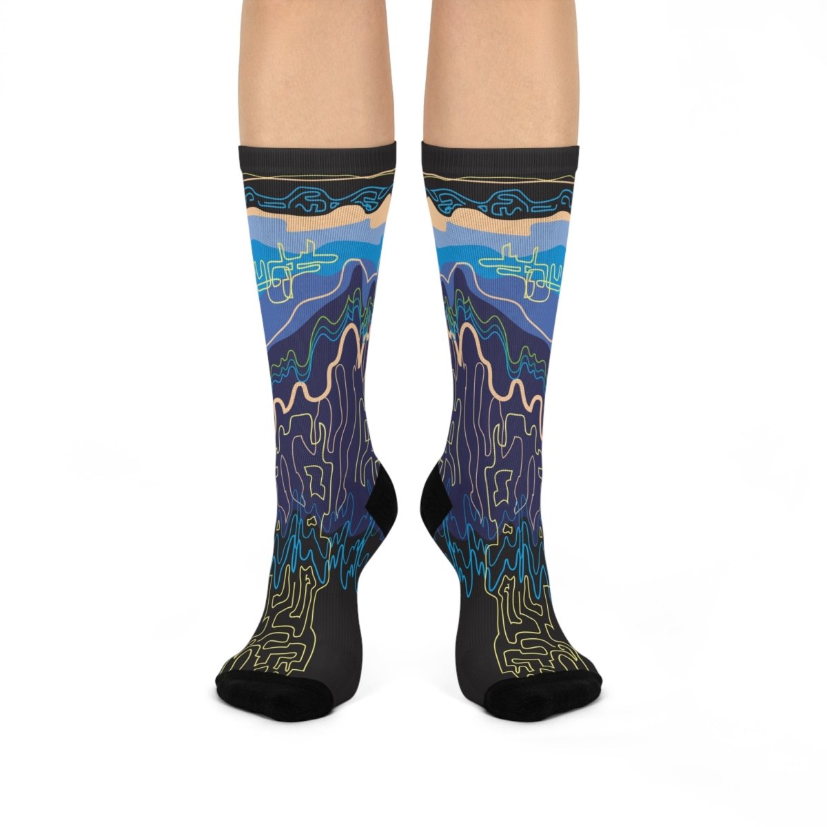 Night Thought Dream Ideas Gift Cushioned Crew Socks