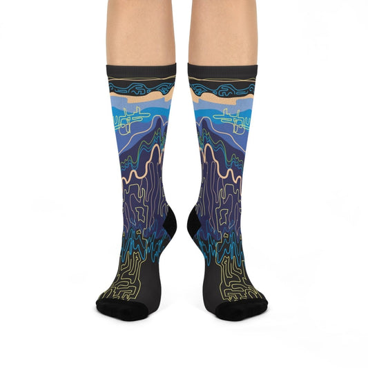 Night Thought Dream Ideas Gift Cushioned Crew Socks