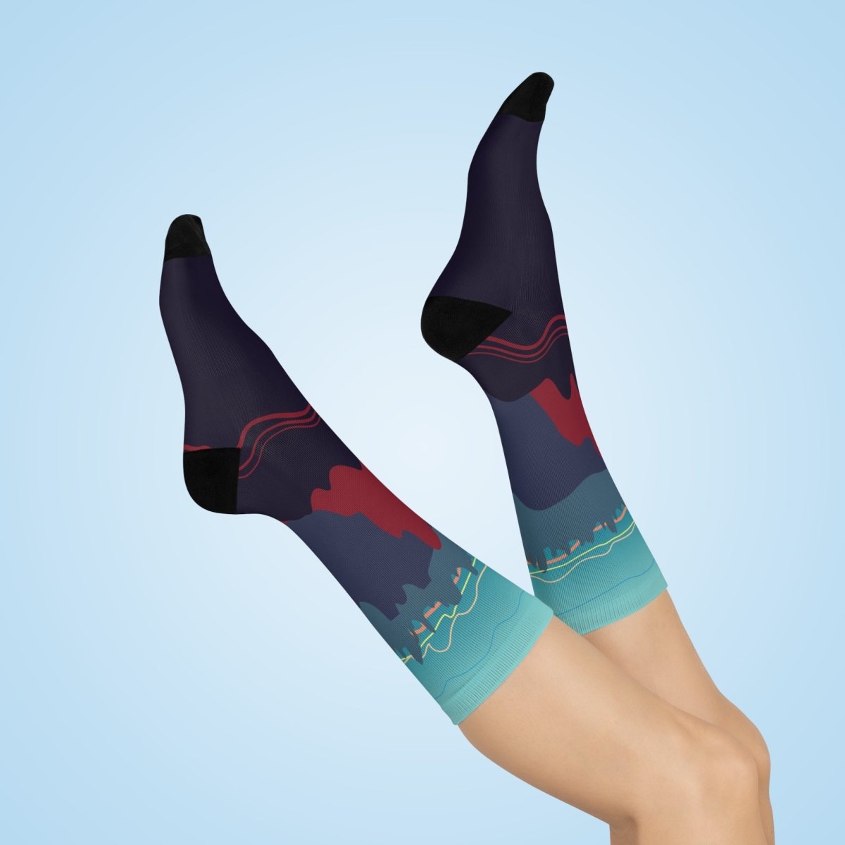 Night Wandering Dream Gift Cushioned Crew Socks