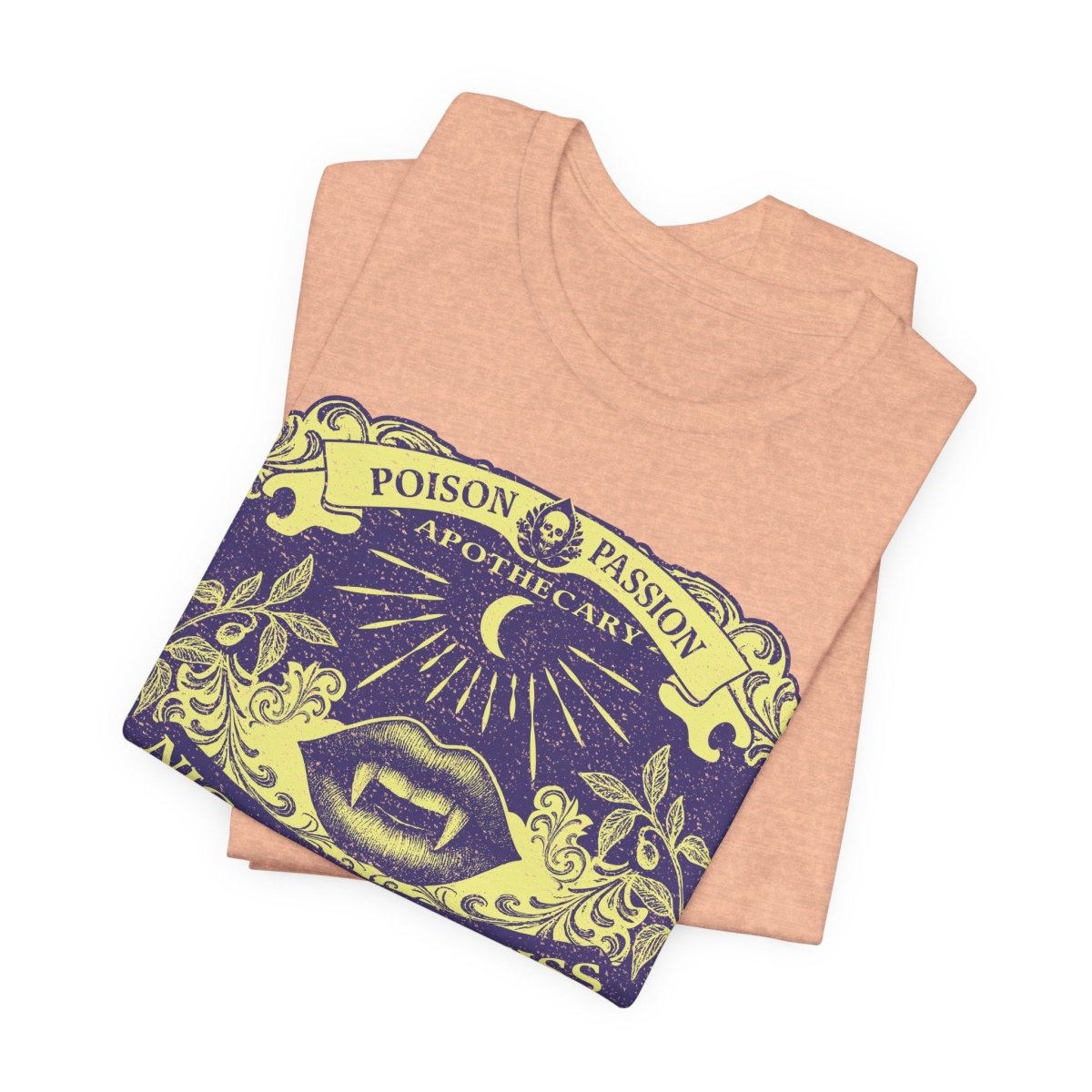 Nightshade Kiss Poison Passion Premium T-Shirt, Victorian Halloween Gothic Vintage Style Graphic Tee, Spooky