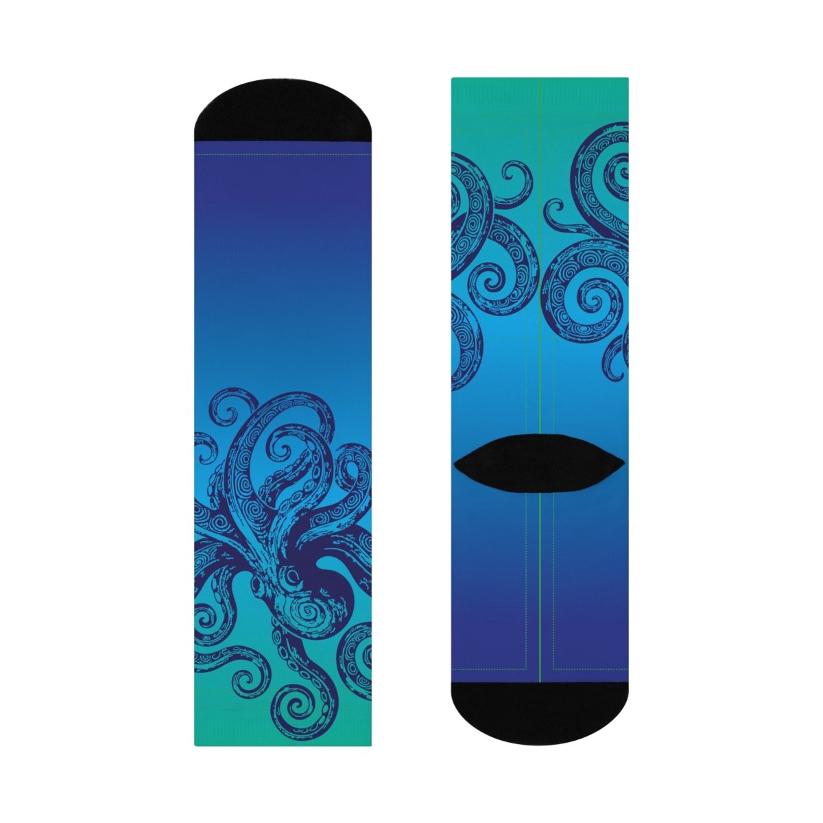 Ocean Lover Gift Kraken Wrap Sailor Story Cushioned Crew Socks