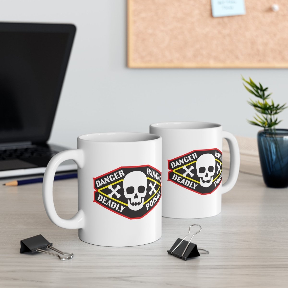 Office Gift Poison Warning Label Funny Mug