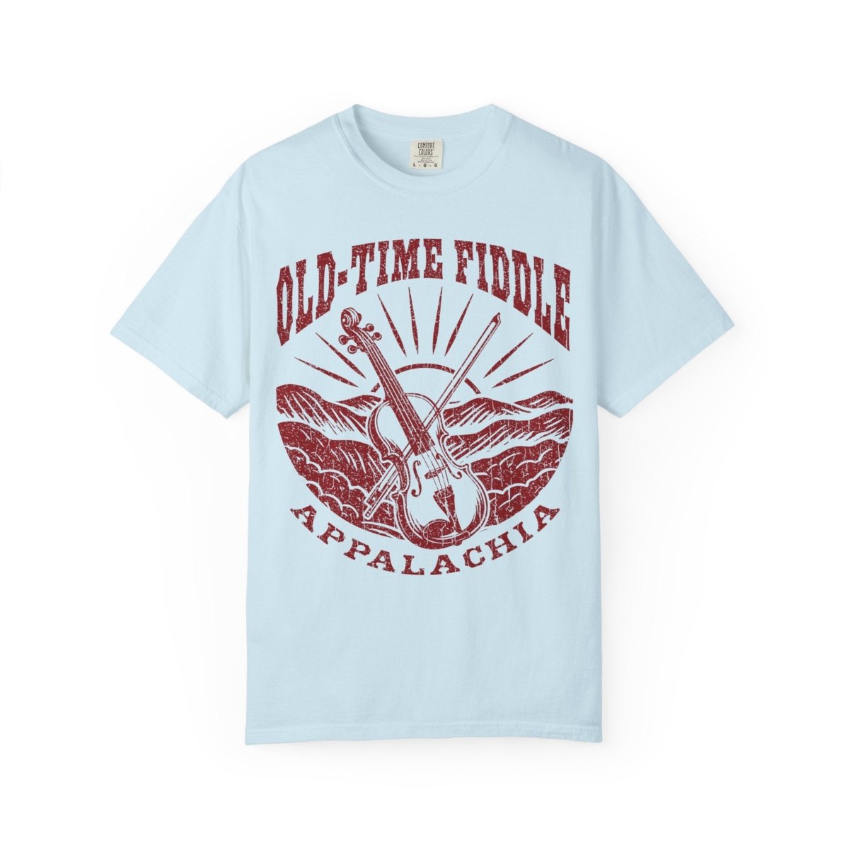 Old Time Fiddle Roots Music Appalachia Comfort Colors Relaxed Fit Tee, Bluegrass Country Influence