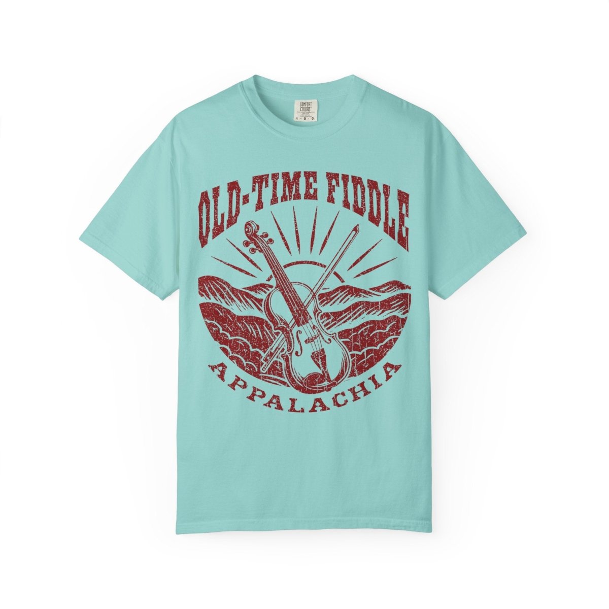 Old Time Fiddle Roots Music Appalachia Comfort Colors Relaxed Fit Tee, Bluegrass Country Influence