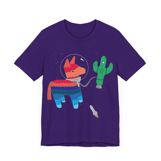 Piñata in Space Premium T-Shirt, Funny Birthday, Astronaut, Cactus Rocket Ship, No Escape Missile