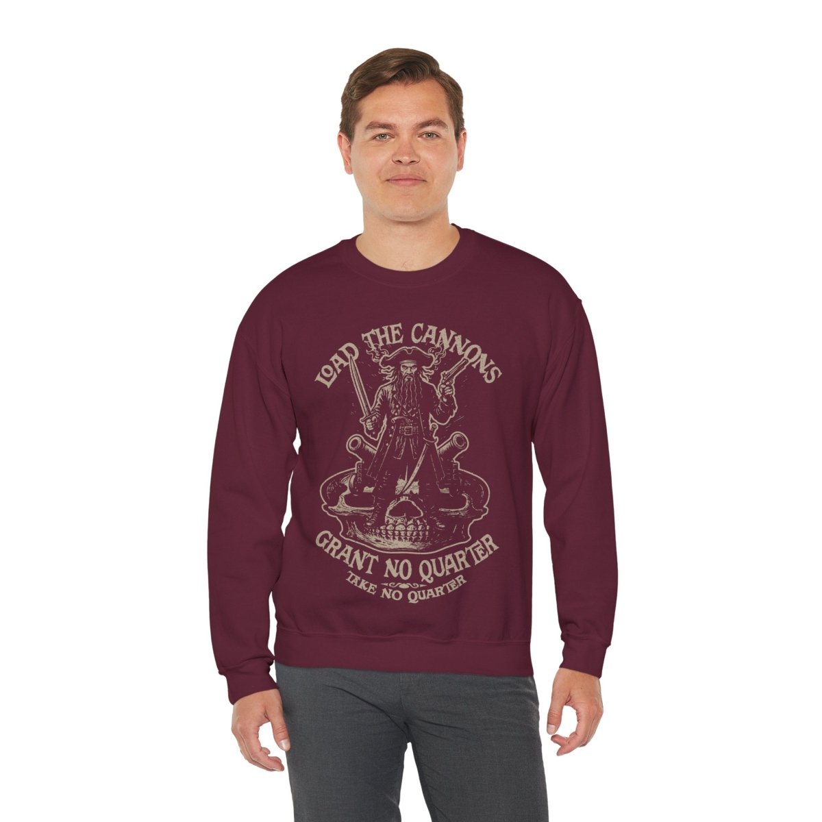 Pirate Action Blackbeard's Cannons Fleece Sweatshirt