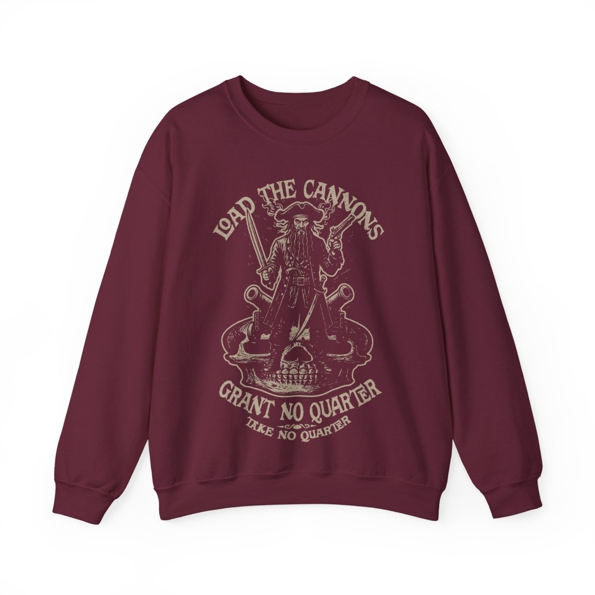 Pirate Action Blackbeard's Cannons Fleece Sweatshirt