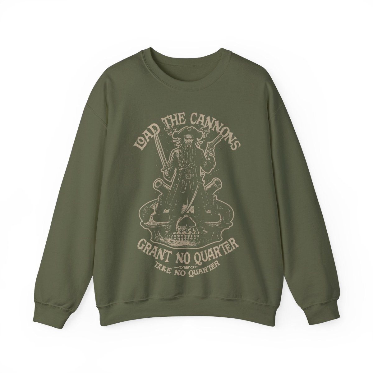 Pirate Action Blackbeard's Cannons Fleece Sweatshirt