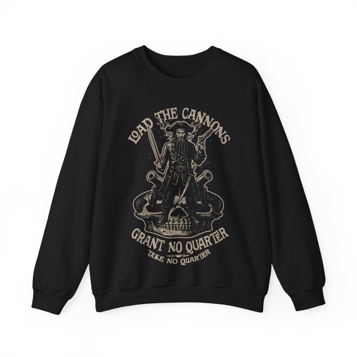 Pirate Action Blackbeard's Cannons Fleece Sweatshirt