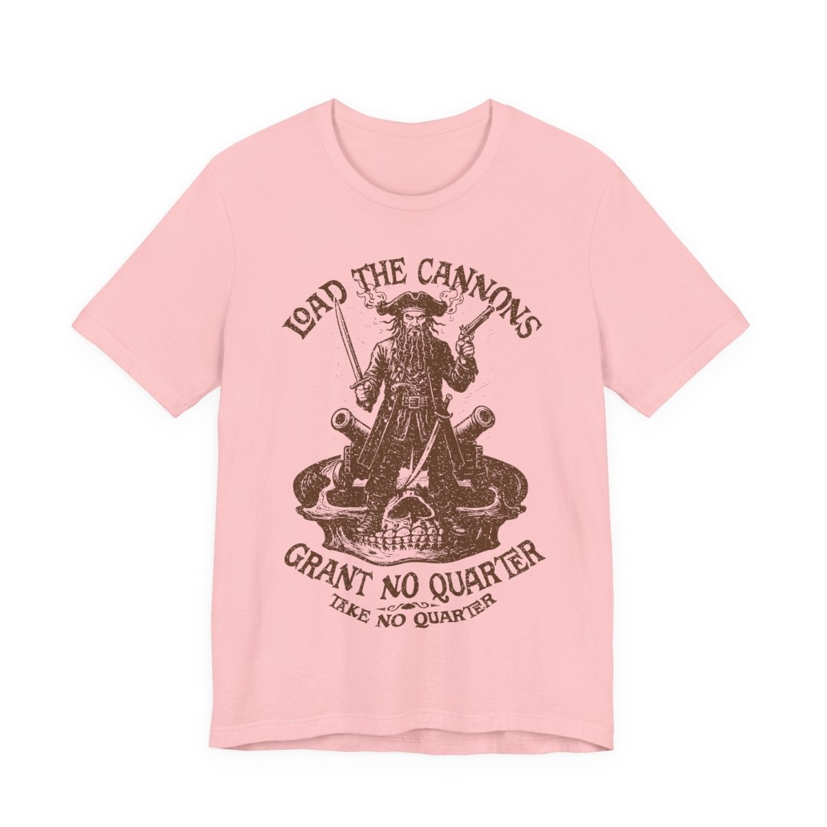 Pirate Action Motto Premium T-Shirt, Blackbeard Ready Cannons, Vintage Style Graphic Tee