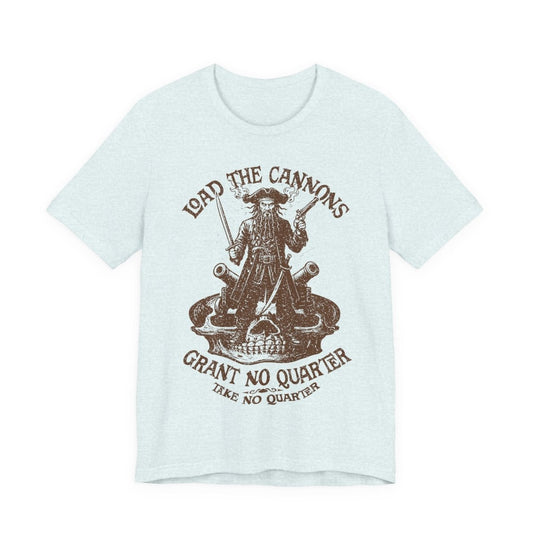 Pirate Action Motto Premium T-Shirt, Blackbeard Ready Cannons, Vintage Style Graphic Tee
