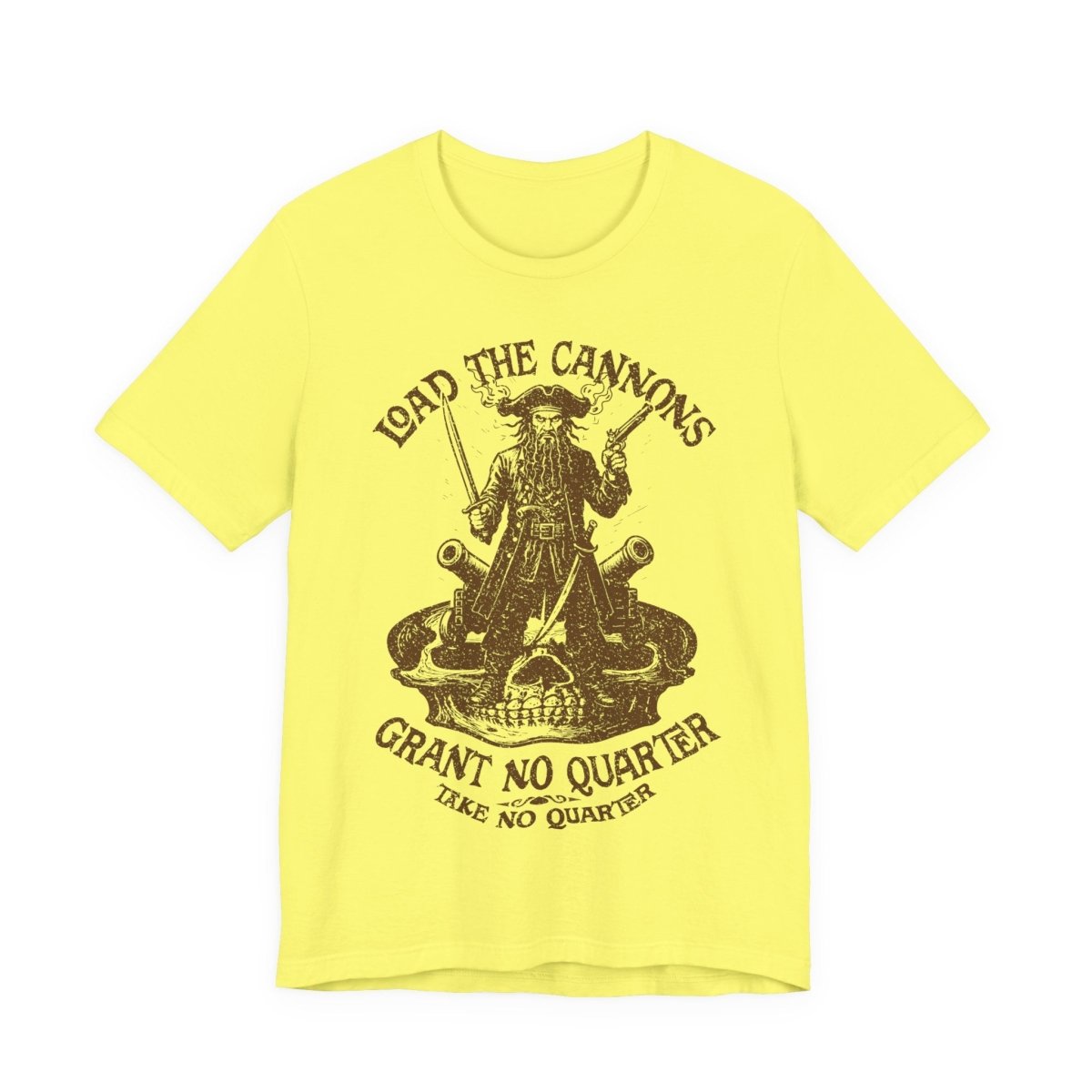 Pirate Action Motto Premium T-Shirt, Blackbeard Ready Cannons, Vintage Style Graphic Tee