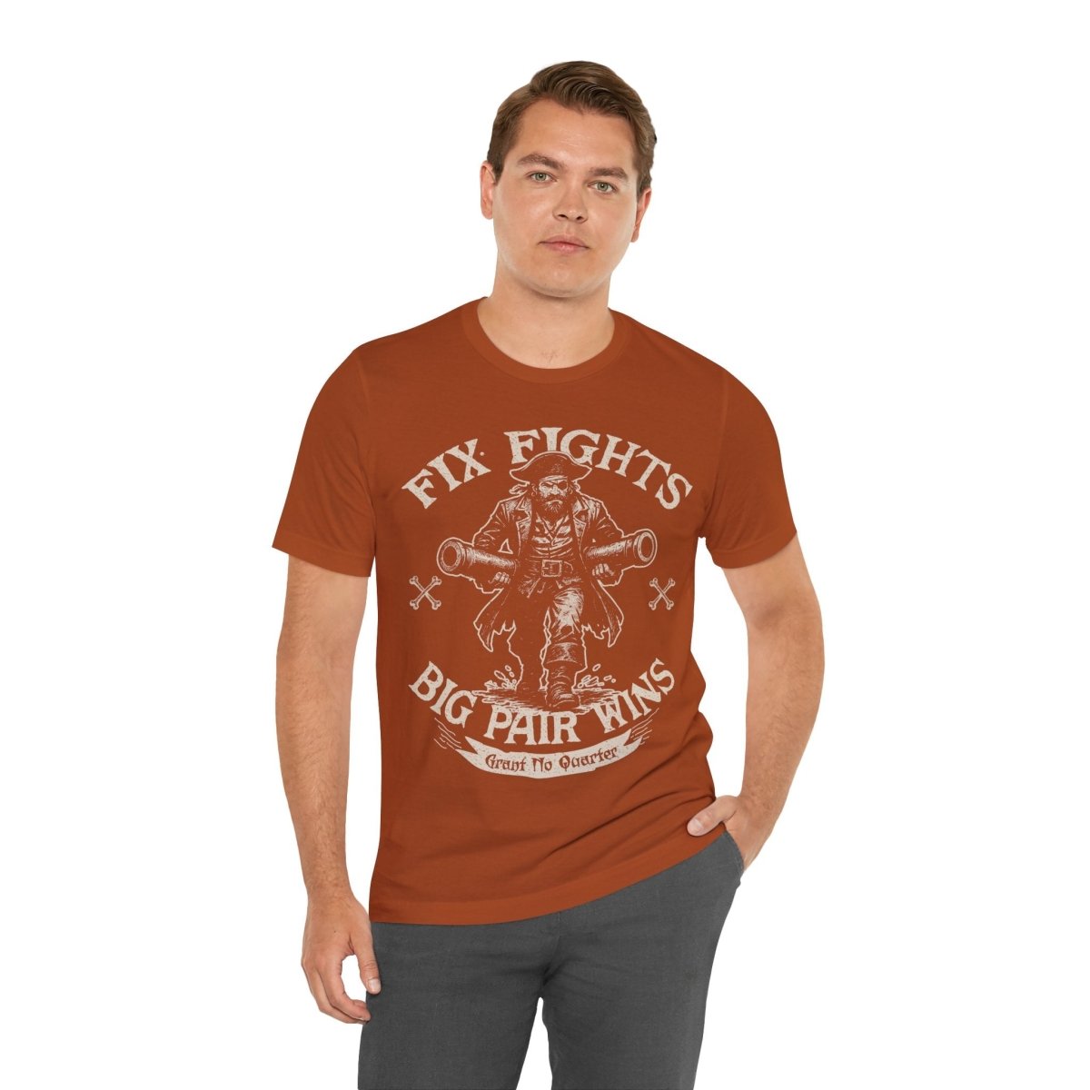 Pirate Action Motto Premium T-Shirt, Pair Ready Cannons, Vintage Style Graphic Tee