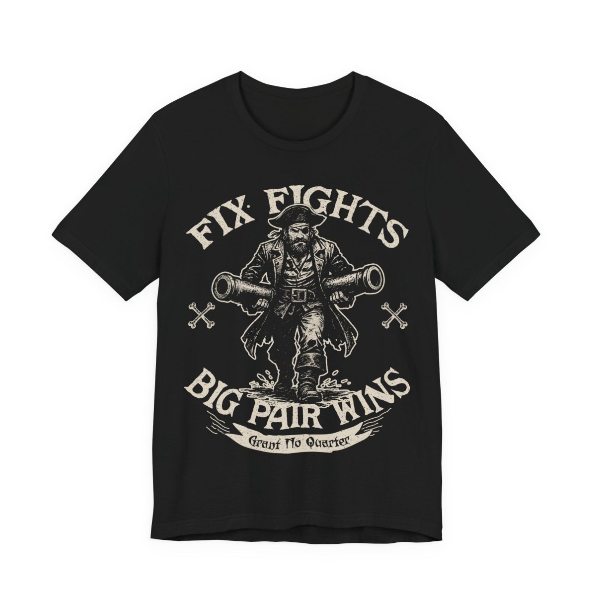Pirate Action Motto Premium T-Shirt, Pair Ready Cannons, Vintage Style Graphic Tee