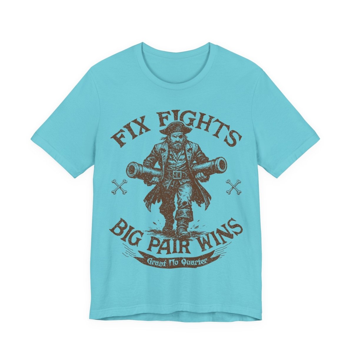 Pirate Action Motto Premium T-Shirt, Pair Ready Cannons, Vintage Style Graphic Tee