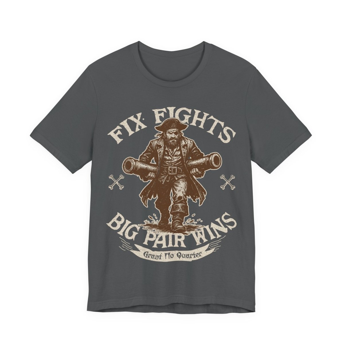 Pirate Action Motto Premium T-Shirt, Pair Ready Cannons, Vintage Style Graphic Tee