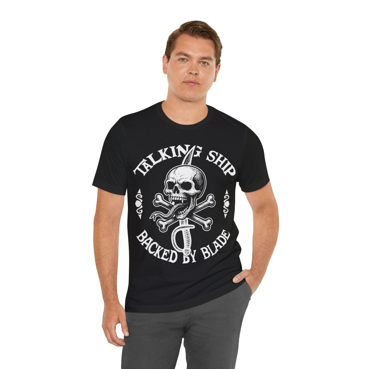 Pirate Action Motto Premium T-Shirt, Ready Blade, Vintage Style Graphic Tee