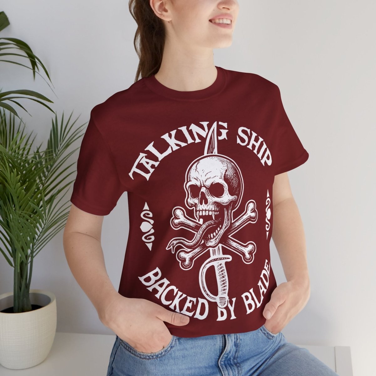 Pirate Action Motto Premium T-Shirt, Ready Blade, Vintage Style Graphic Tee