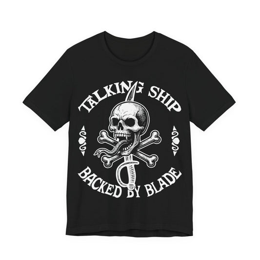 Pirate Action Motto Premium T-Shirt, Ready Blade, Vintage Style Graphic Tee