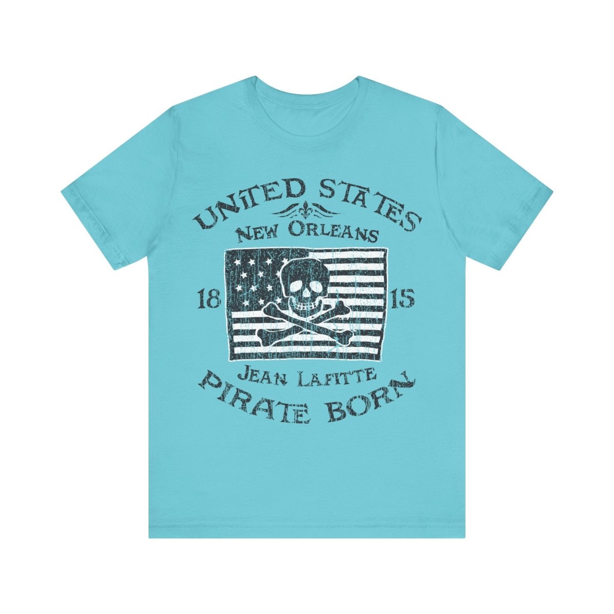 Pirate America Premium T-Shirt, LaFitte New Orleans Vintage Style Graphic Tee
