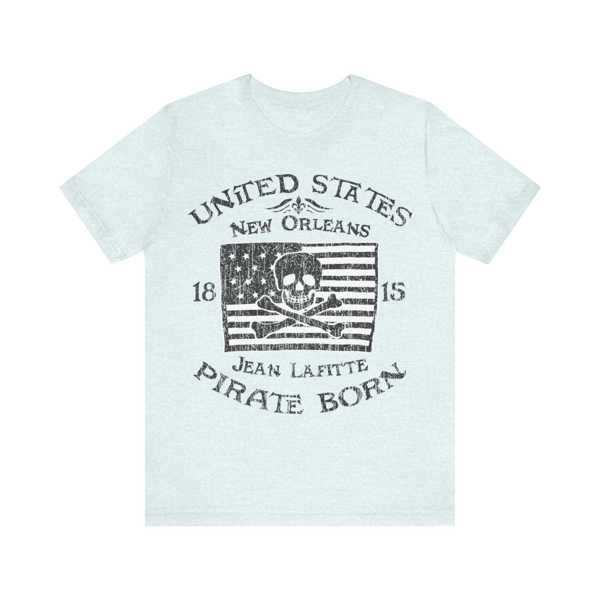 Pirate America Premium T-Shirt, LaFitte New Orleans Vintage Style Graphic Tee