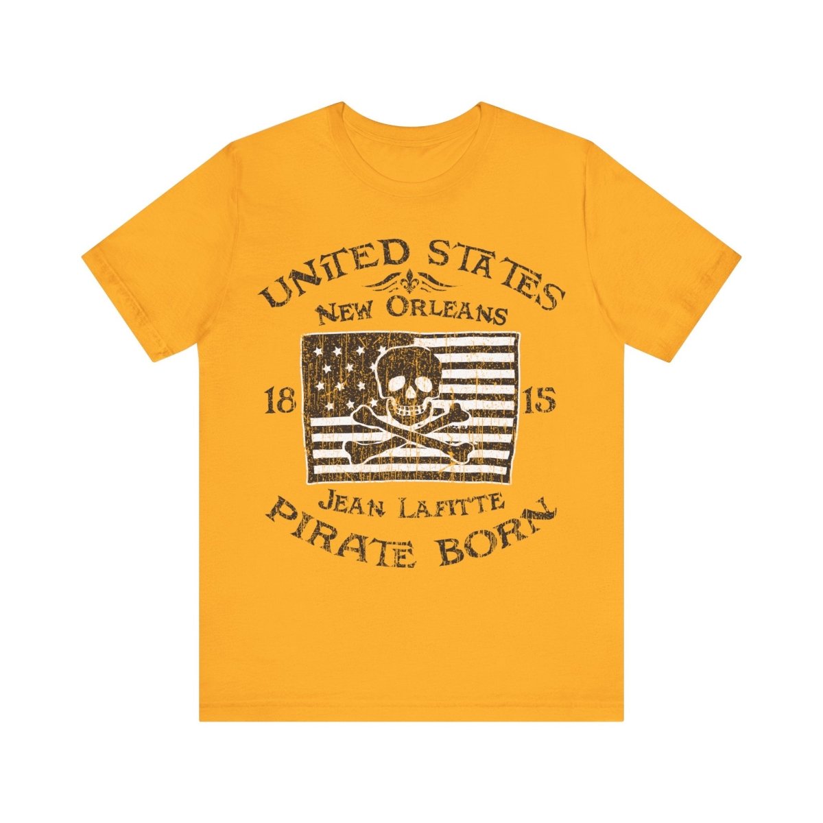 Pirate America Premium T-Shirt, LaFitte New Orleans Vintage Style Graphic Tee
