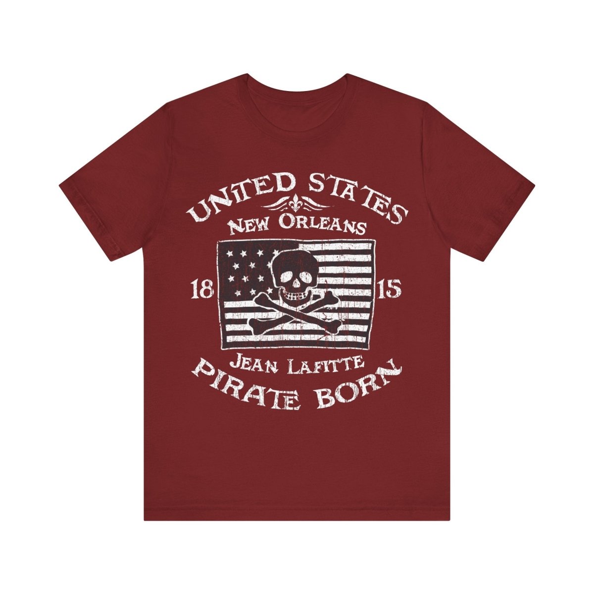 Pirate America Premium T-Shirt, LaFitte New Orleans Vintage Style Graphic Tee