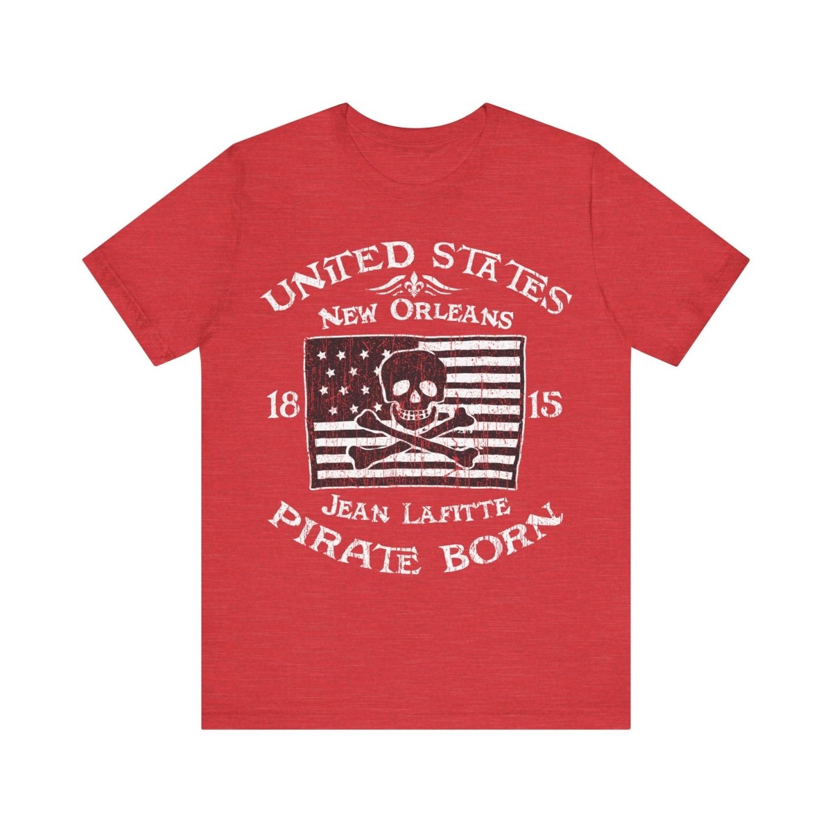 Pirate America Premium T-Shirt, LaFitte New Orleans Vintage Style Graphic Tee
