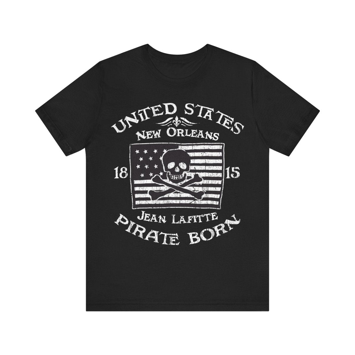 Pirate America Premium T-Shirt, LaFitte New Orleans Vintage Style Graphic Tee