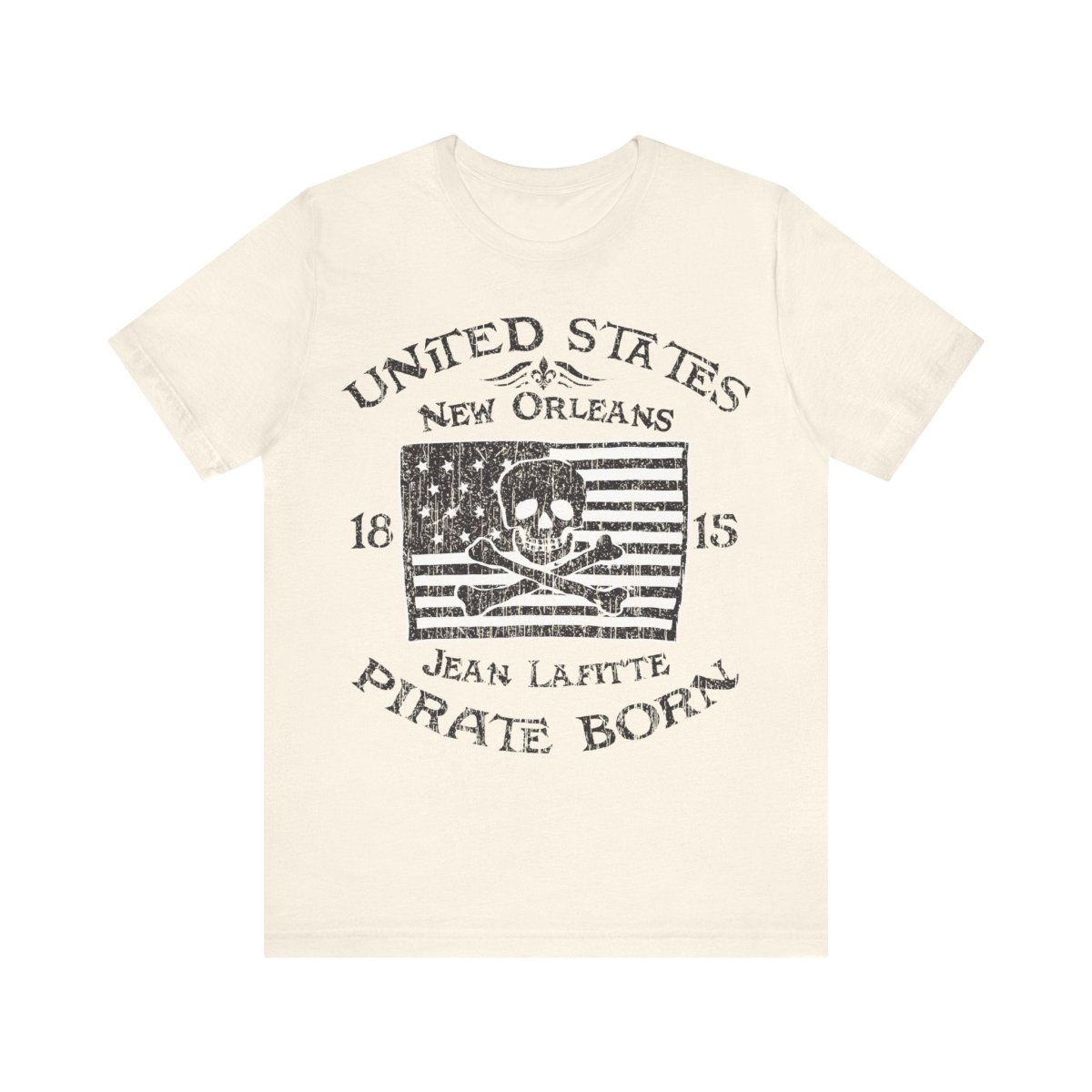 Pirate America Premium T-Shirt, LaFitte New Orleans Vintage Style Graphic Tee