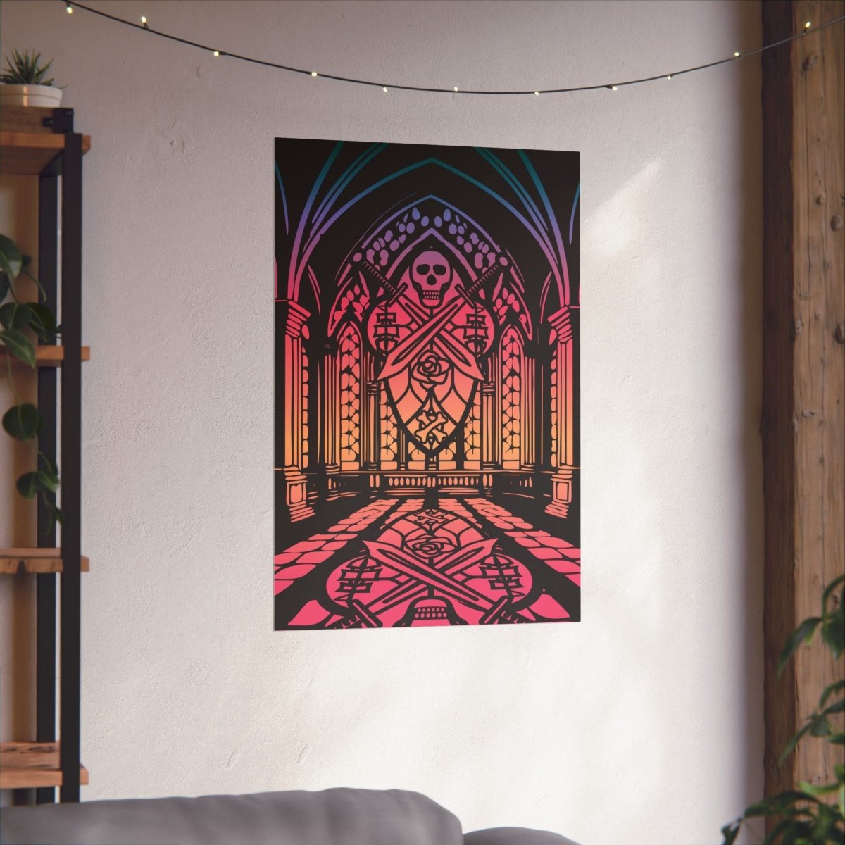 Pirate Cathedral Twilight Premium Wall Art Print