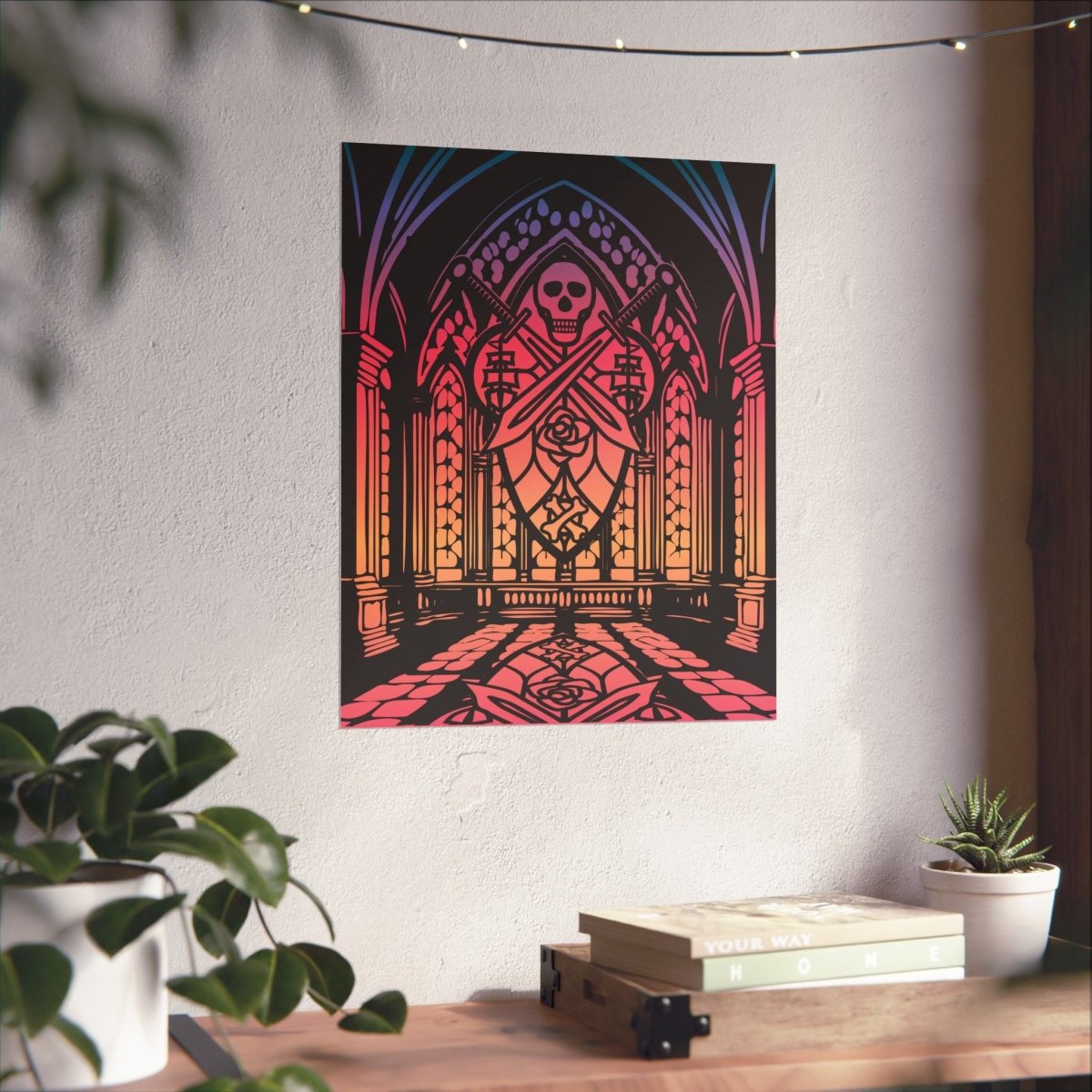 Pirate Cathedral Twilight Premium Wall Art Print