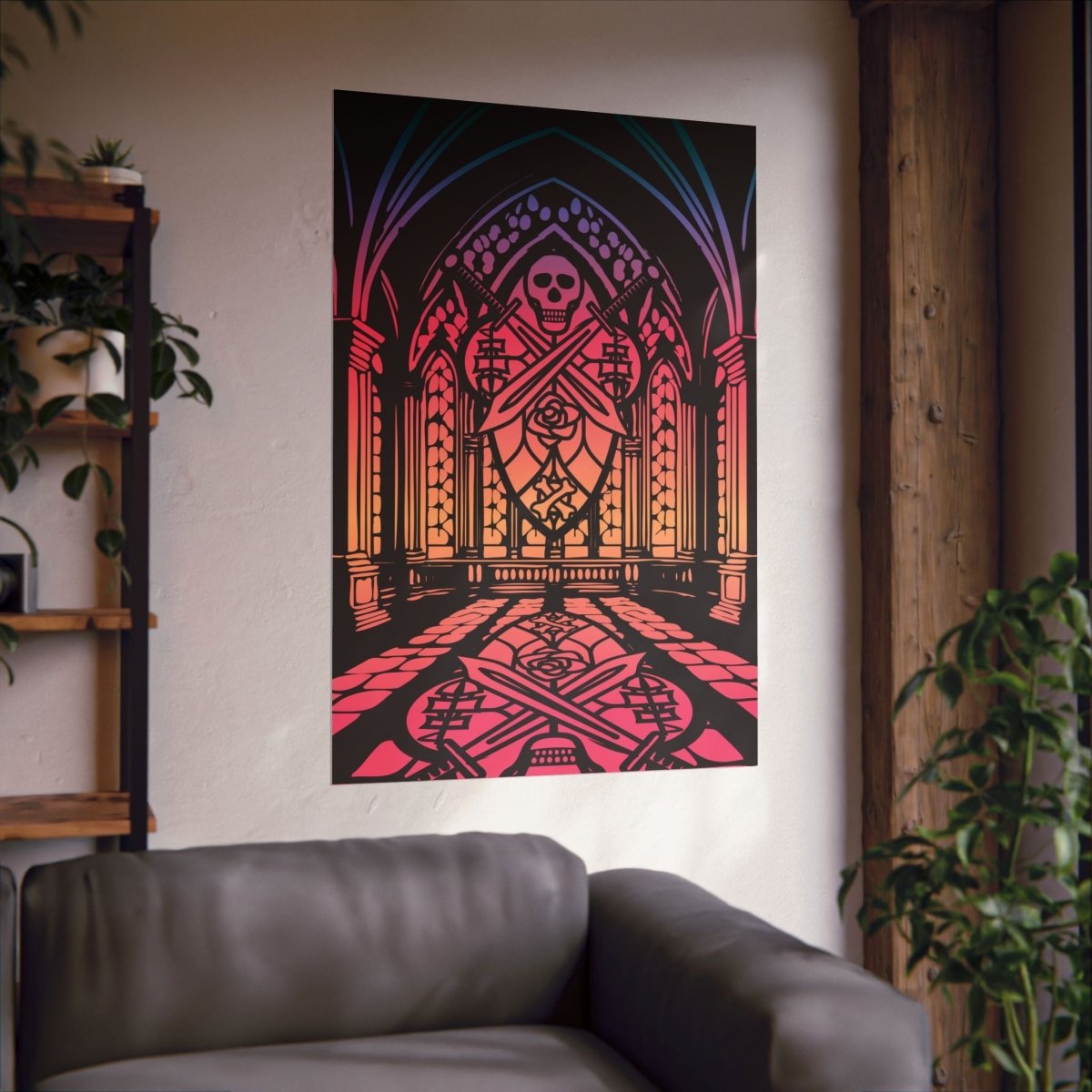 Pirate Cathedral Twilight Premium Wall Art Print