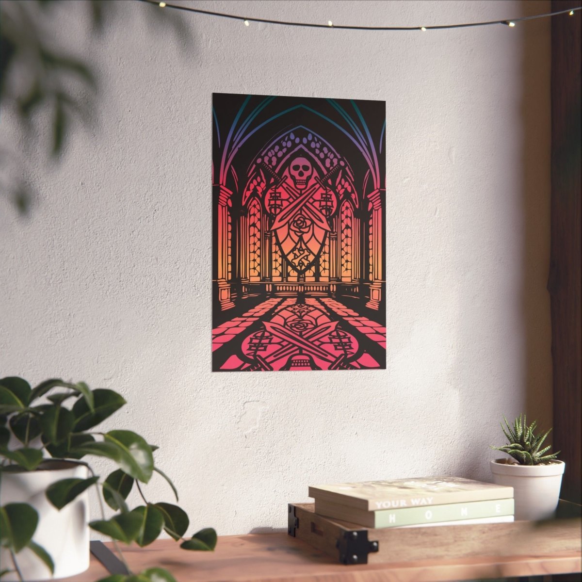 Pirate Cathedral Twilight Premium Wall Art Print